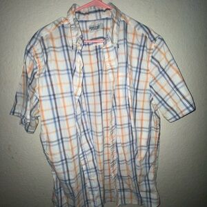 Men's Casual Plaid Button-Down Shirt